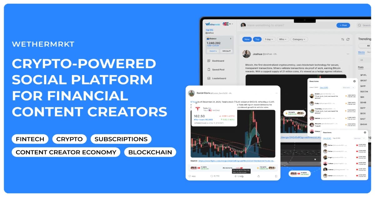 Crypto-Powered Social Platform for Financial Content Creators